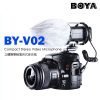 BOYA BY-V02 立體聲雙軸電容式麥克風 高感度心型指向麥克風 相機收音麥克風