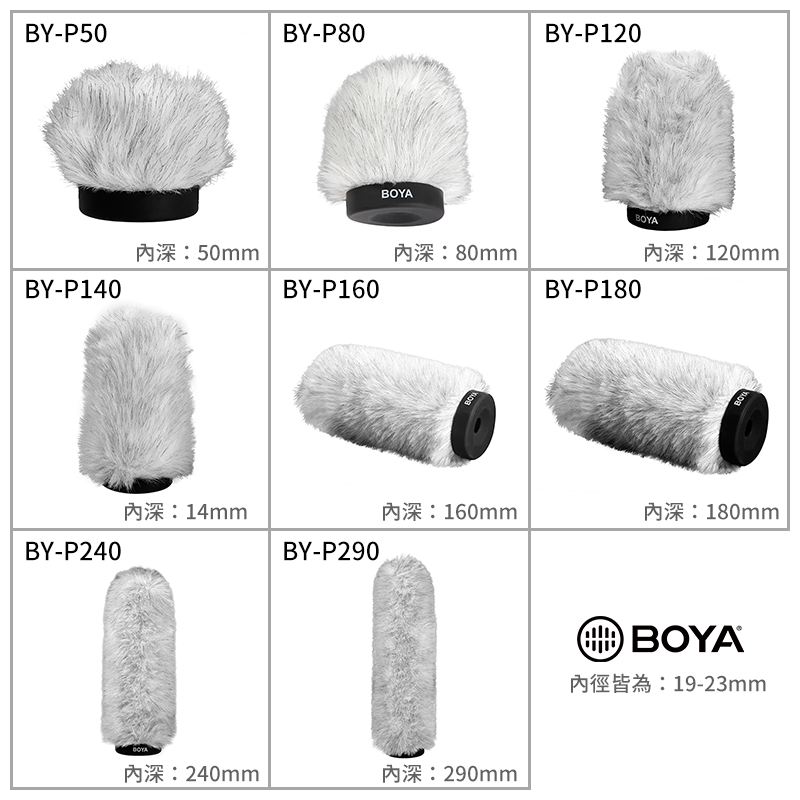 BOYA P160 專業防風兔毛 防塵降噪 麥克風配件 錄音